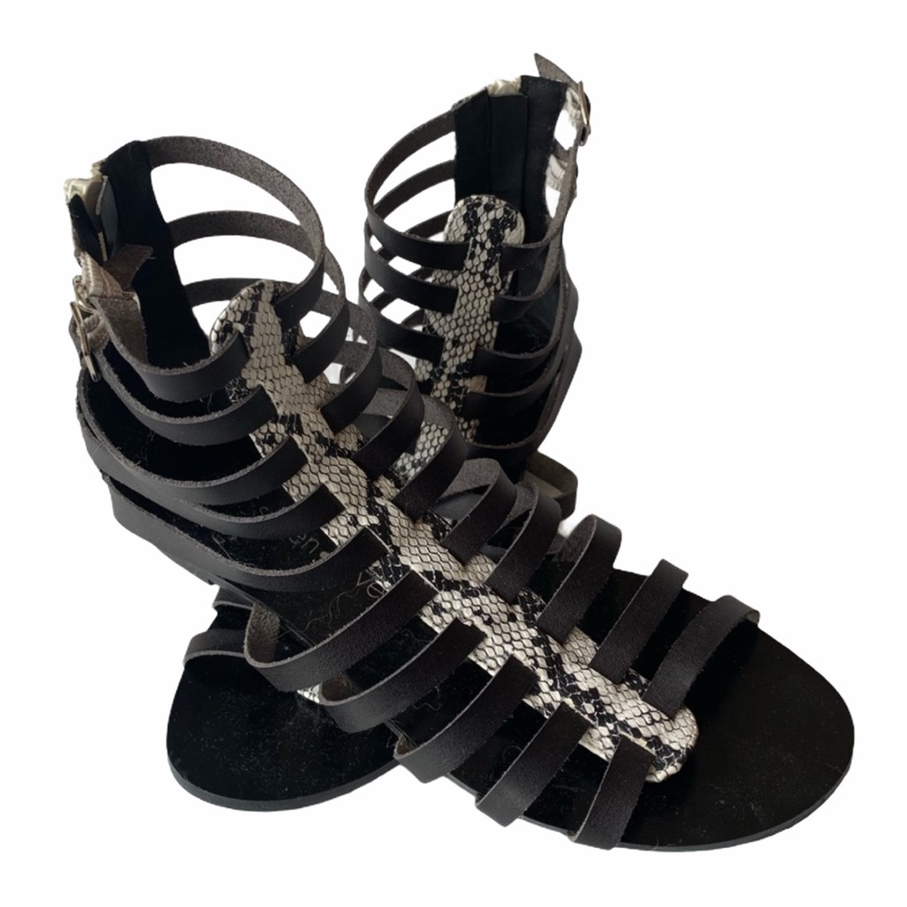 Snakeskin Gladiator Sandal